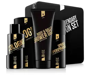 Pánská dárková sada pro péči o tělo Angry Beards Legendary Jack Saloon Set (AB-STO26-028JS-000-2437) + dárek zdarma