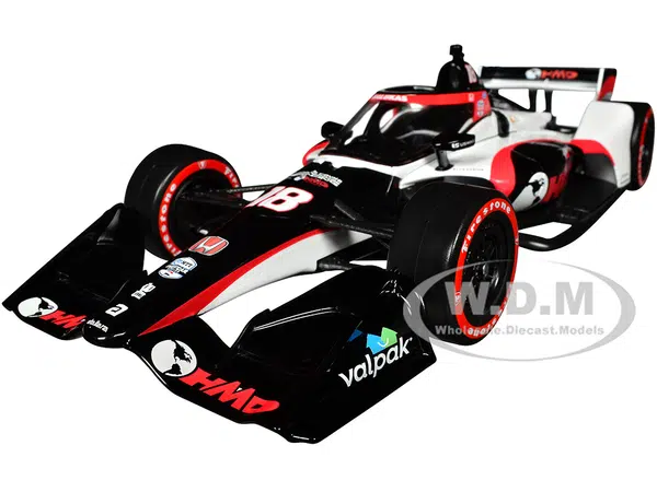 Dallara IndyCar 18 David Malukas "HMD Trucking" Dale Coyne Racing with HMD Motorsports (Road Course Configuration) "NTT IndyCar Series" (2023) 1/18 D