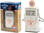 1954 Tokheim 350 Twin Gas Pump "Good Gulf - Gulf Oil" White (Weathered) "Vintage Gas Pumps" Series 13 1/18 Diecast Replica by Greenlight