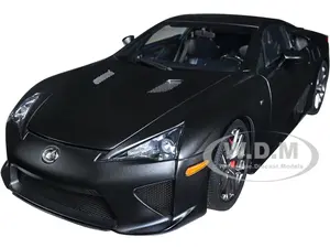 Lexus LFA Matt Black 1/18 Model Car by Autoart