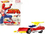 Spider Machine GP-7 White Metallic and Red Metallic "Marvel" Diecast Model Car by Hot Wheels