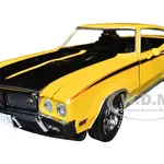 1970 Buick GSX Yellow with Black Stripes "American Collectibles" Series  1/18 Diecast Model Car by Sun Star