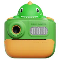 WOWKIDS K64 Kids Instant Print Camera 48MP Front & Rear Dual Cameras - Green Dinosaur