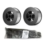 Mecpow 1mmÂ & 0.8mm Gas-free Self-protection Welding Wire + Carbon Steel Electrodes