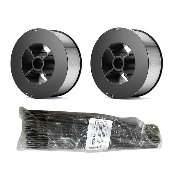 Mecpow 1mmÂ & 0.8mm Gas-free Self-protection Welding Wire + Carbon Steel Electrodes
