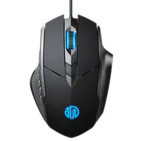 Inphic PW1 Wired Gaming Mouse 6 Keys Macro Definition Glowing Mute Mouse 4000DPI Adjustable