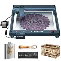 LONGER Laser B1 30W Laser Engraver Cutter 6-core Laser Head 33-36W Power Output 450 x 440mmÂ Engraving Area