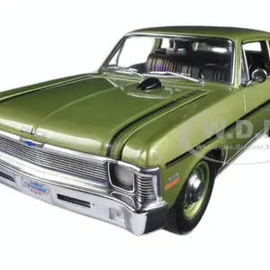 1970 Chevrolet Nova Yenko Deuce Citrus Green Limited Edition to 600pcs 1/18 Diecast Model Car by GMP