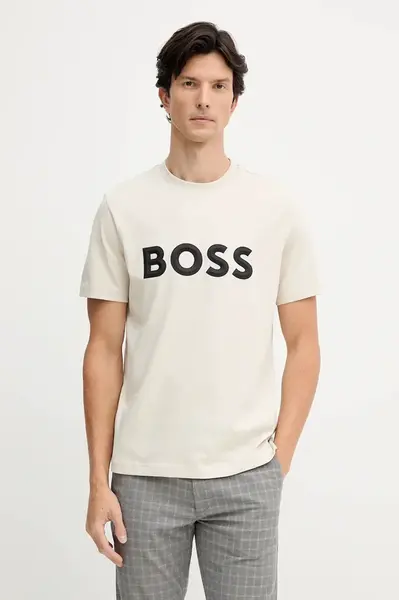 Bavlněné tričko BOSS Green Tee Iconic Zone