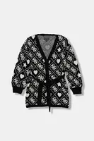 Dětský kardigan s příměsí vlny Guess