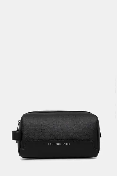 Kosmetická taška Tommy Hilfiger černá barva, AM0AM13749
