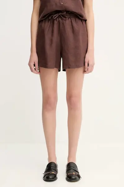 Lněné kraťasy Samsoe Samsoe MAREN