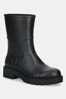 Holínky Calvin Klein MID RAINBOOT RUBBER dámské, černá barva, YW0YW02004
