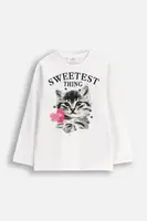 Dětské tričko s dlouhým rukávem s bavlnou Coccodrillo