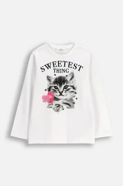 Dětské tričko s dlouhým rukávem s bavlnou Coccodrillo
