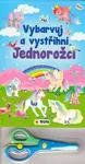 Vybarvuj a Vystřihni - Jednorožci - modrá (Defekt)