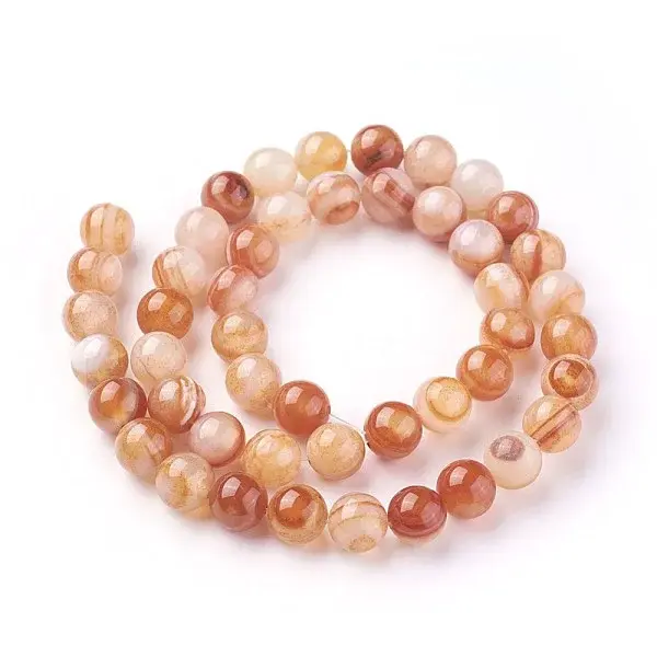 Natural Red Agate Beads Strands