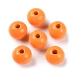Spray Painted Natural Wood Beads