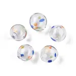 Transparent Handmade Blown Glass Globe Beads