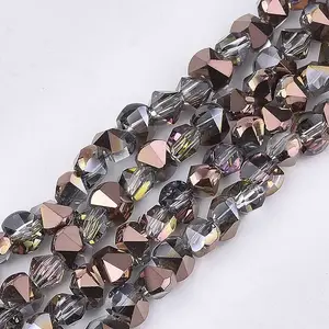 Electroplate Glass Beads Strands