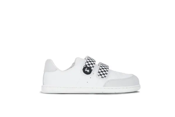 Dětské barefoot tenisky Be Lenka Energise Kids - White & Checkerboard