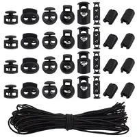 140Pcs 7 Styles Plastic Spring Cord Locks