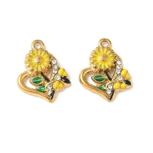 304 Stainless Steel Rhinestone Pendants