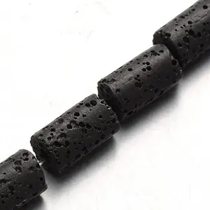 Synthetic Lava Rock Bead Strands