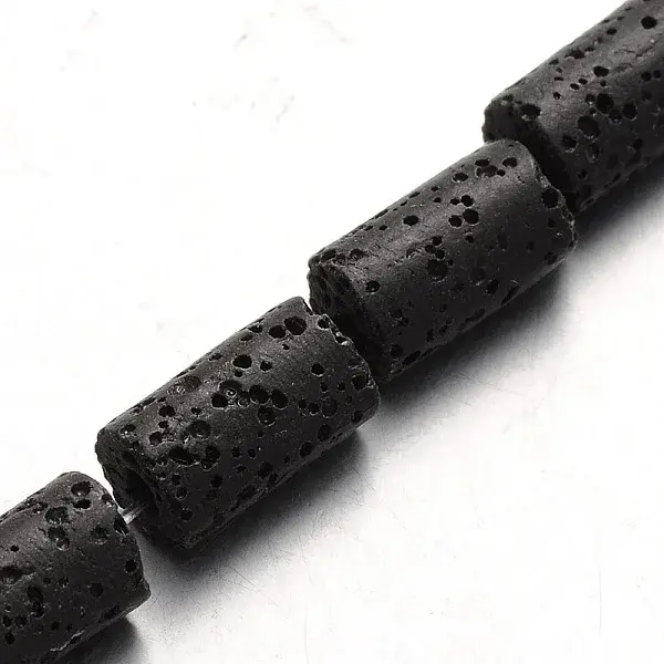 Synthetic Lava Rock Bead Strands