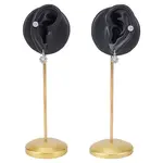 2Pcs 2 Styles Resin Ear Shaped Earring Display Riser Stands