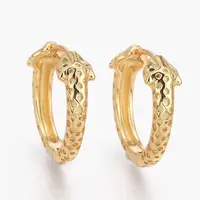 Brass Micro Pave Cubic Zirconia Huggie Hoop Earrings