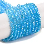 Baking Electroplate Glass Beads Strands