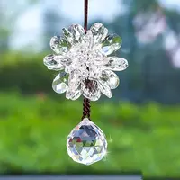 Glass Flower Pendant Decorations