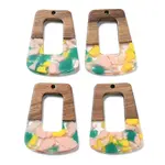 Resin and Walnut Pendants