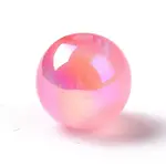 UV Plating Rainbow Iridescent Acrylic Beads