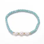 Faceted Glass Beaded Stretch Bracelets