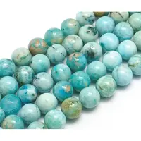 Natural Gemstone Hemimorphite Round Beads Strands