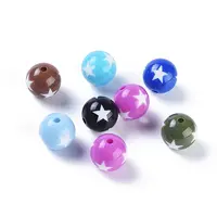 Mixed Opaque Acrylic Craft Style Chunky Bubblegum Beads