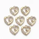 Brass Micro Pave Cubic Zirconia Pendants