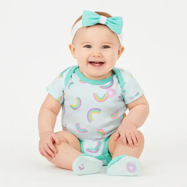 Converse rainbows 3pc box set 0-6m