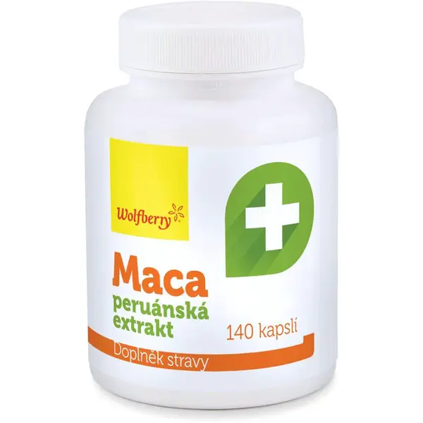 Wolfberry Maca peruánska extrakt kapsuly prostata, potencia, vitalita 140 cps