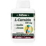 MedPharma L-Carnitin 500mg + Inulin + Chrom tablety na podporu metabolizmu 67 tbl