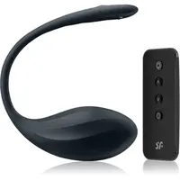 Satisfyer Ribbed Petal Connect App vibračné vajíčko Black 23 cm