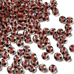 Transparent Stripe Glass Seed Beads