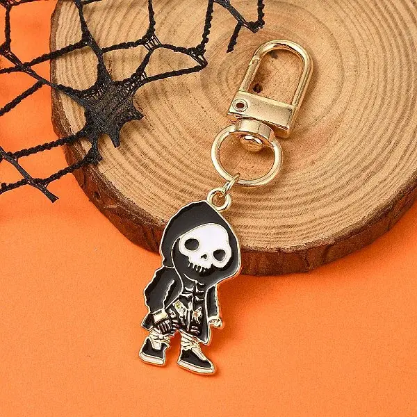 Halloween Skeleton Alloy Enamel Pendant Decoration