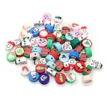 Christmas Themed Handmade Polymer Clay Beads