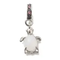 Rack Plating Alloy Rhinestone European Dangle Charms