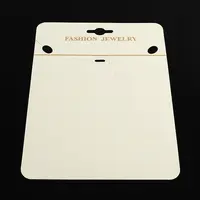 Rectangle Shape Cardboard Necklace Display Cards