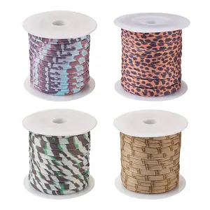 4 Colors Flat Polyester Elastic Cord