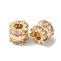Brass Glass Rhinestone Beads